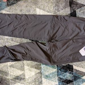 NWT gray Patagonia zip-off pants